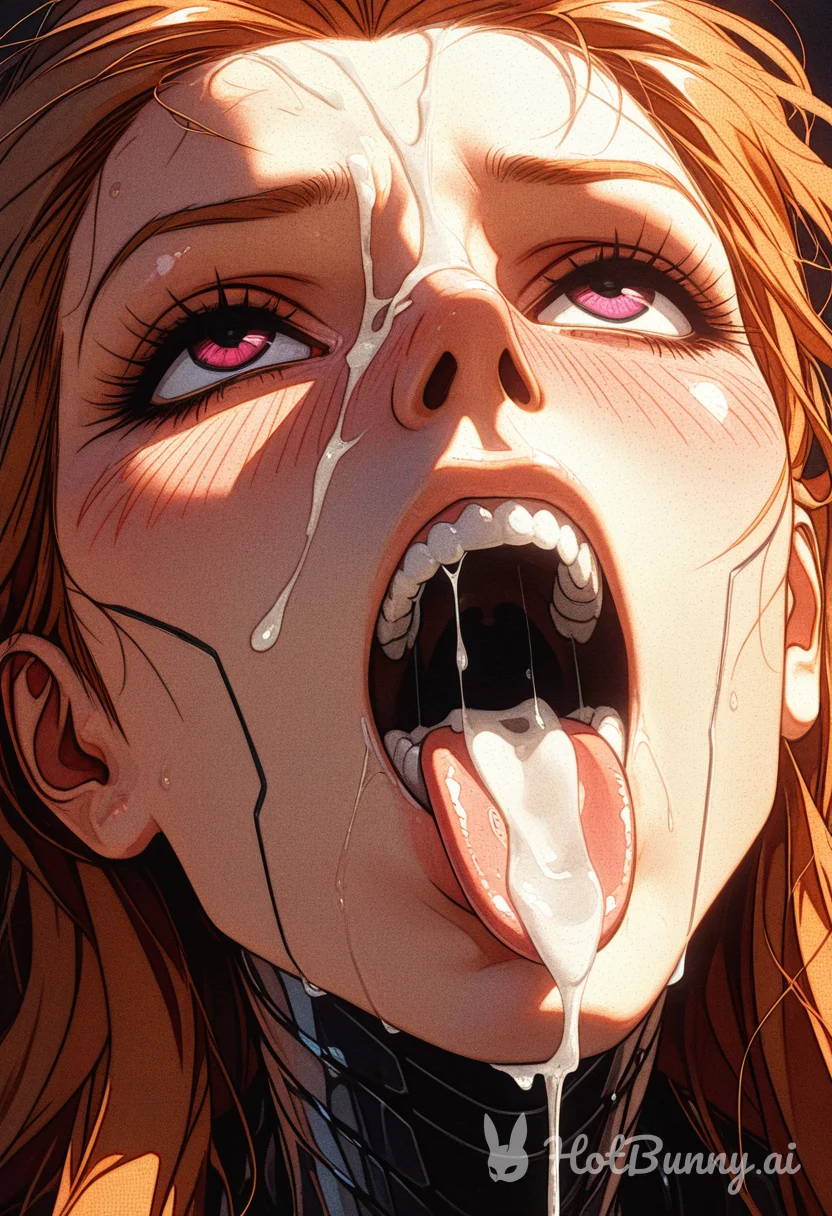 Robot Ahegao Blonde Ai Hentai