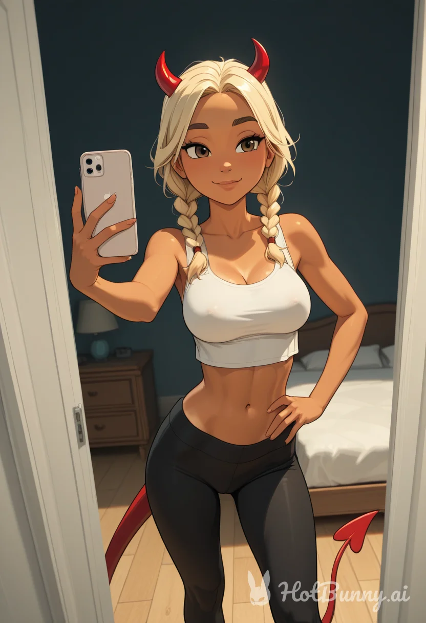 Succubus Ebony Blonde Ai Hentai