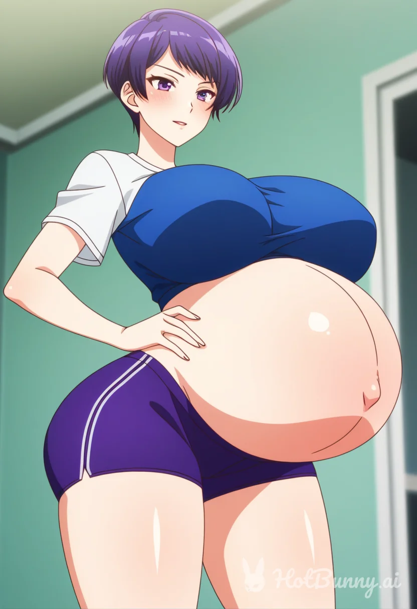 Pregnant athlete