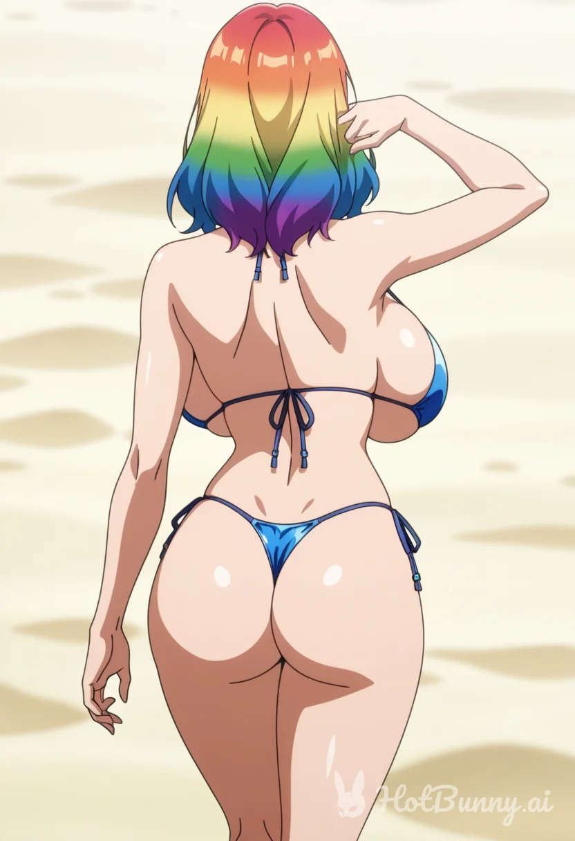 Swimsuit Huge Tits Blonde Ai Hentai