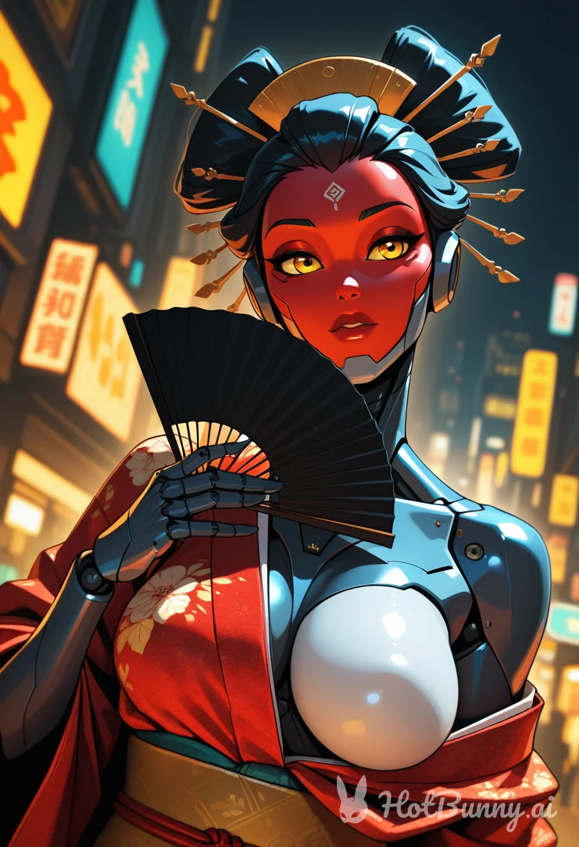 Cyberpunk Geisha