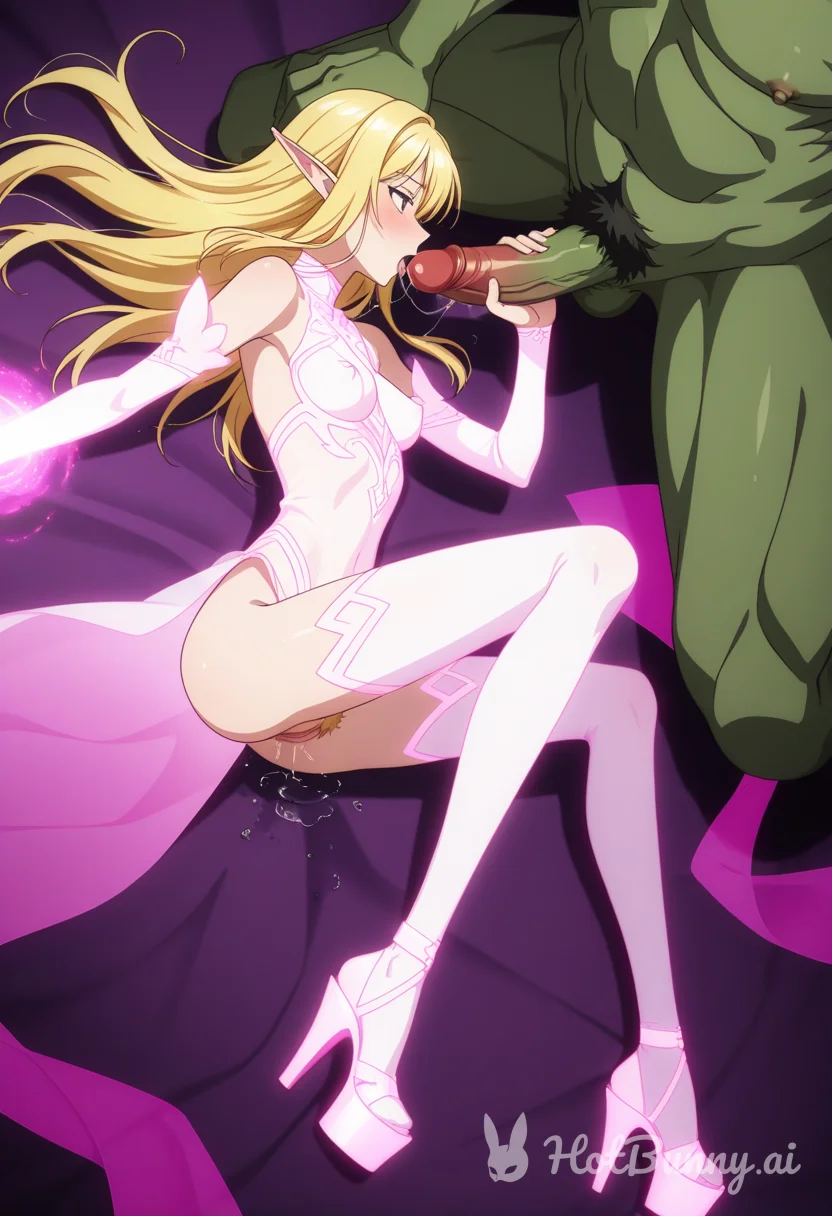 Elf Blowjob Blonde Ai Hentai