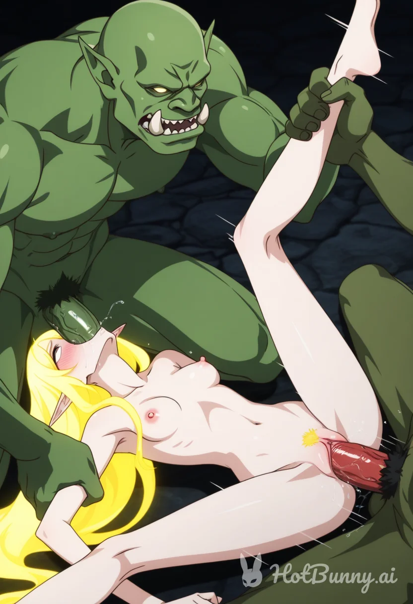 Monster Blowjob Blonde Ai Hentai