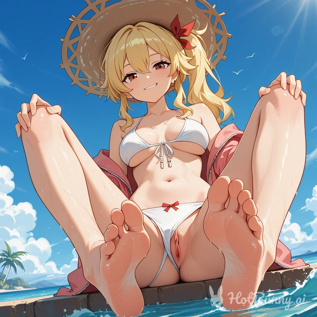 Feet Swimsuit Blonde Ai Hentai