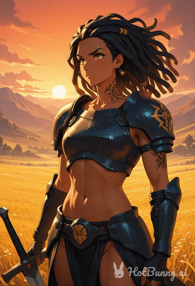 Ebony Muscle Girl Ai Hentai