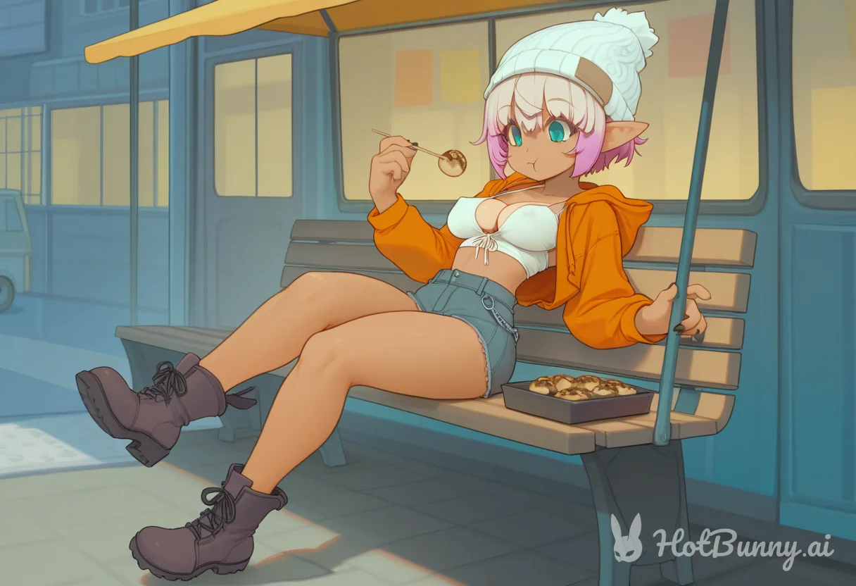 Elf Ebony Swimsuit Ai Hentai