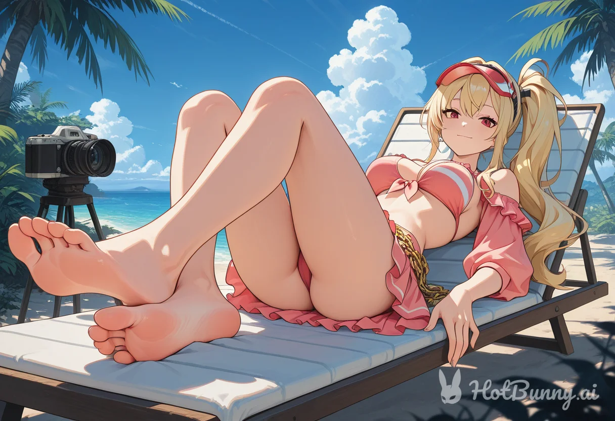 Feet Swimsuit Blonde Ai Hentai