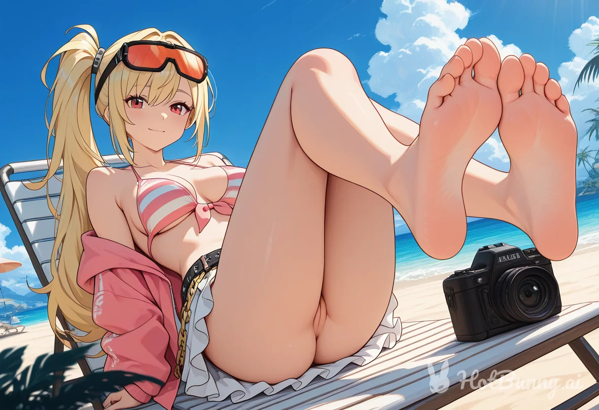 Feet Swimsuit Blonde Ai Hentai