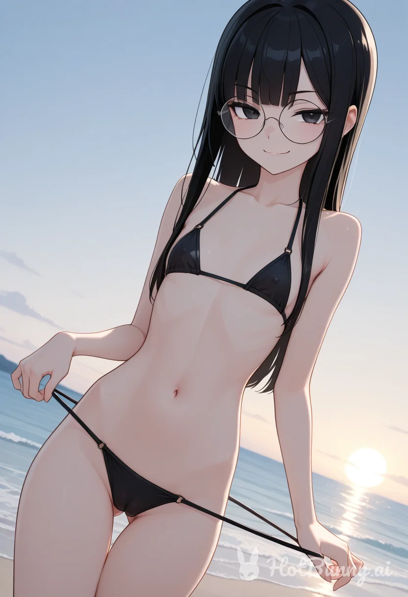 Teasing at beach