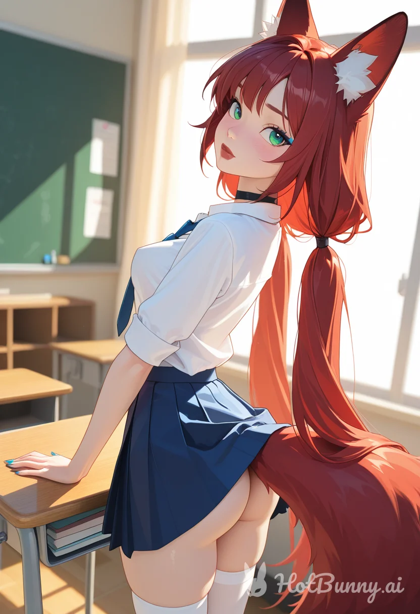 Fox Girl Vtuber Schoolgirl Ai Hentai