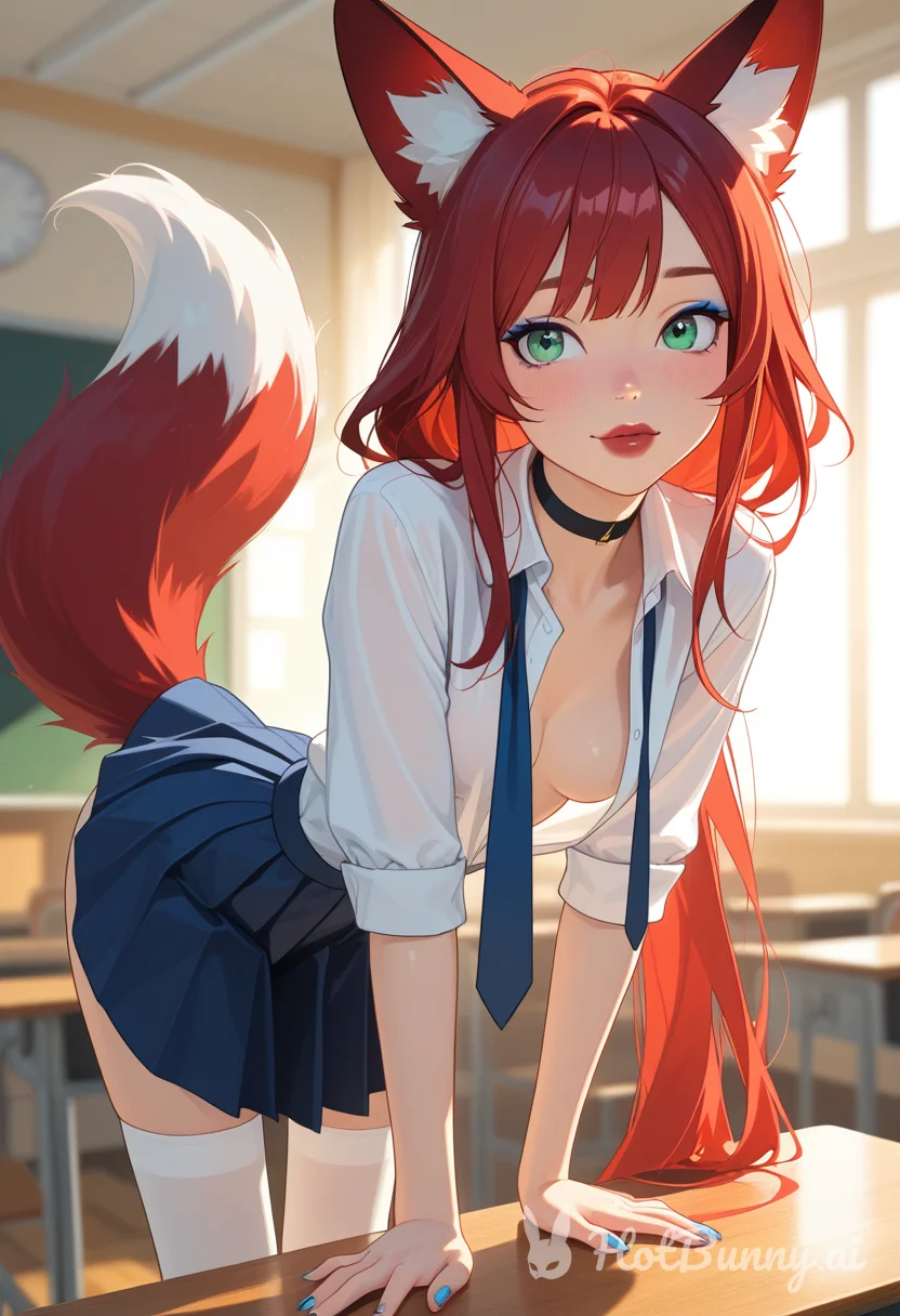 Fox Girl Vtuber Schoolgirl Ai Hentai