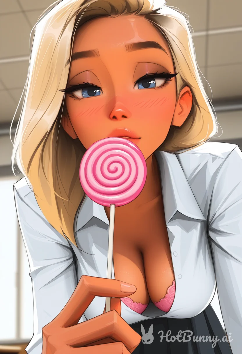 Ebony Schoolgirl Blonde Ai Hentai