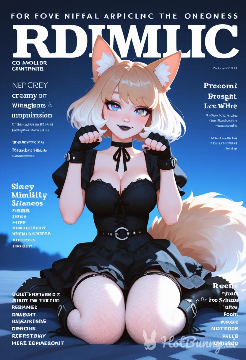 Pin-up Magazine Cover -  Goth Fifi Edition