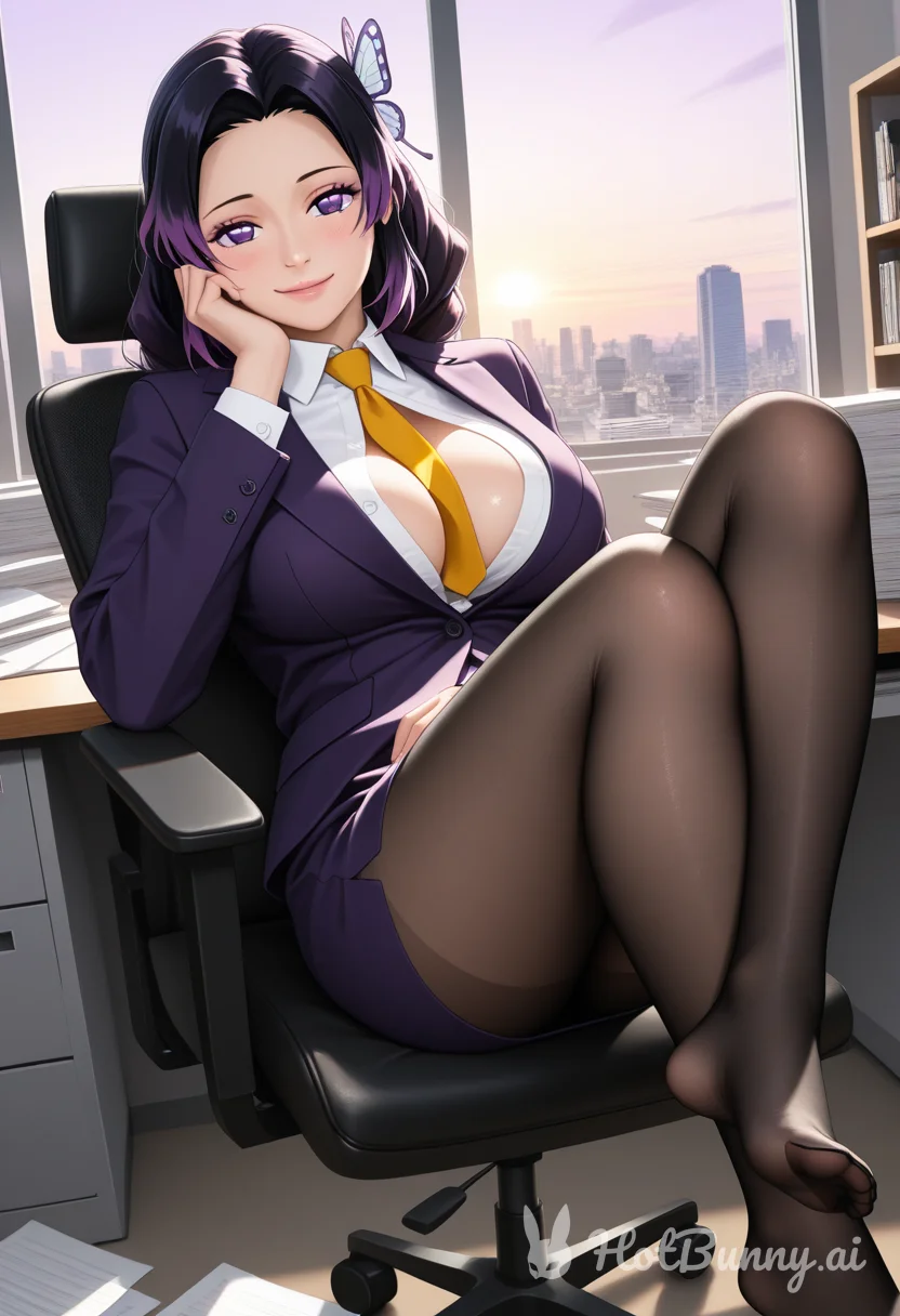 Kochou Shinobu from Demon Slayer Office Ai Hentai