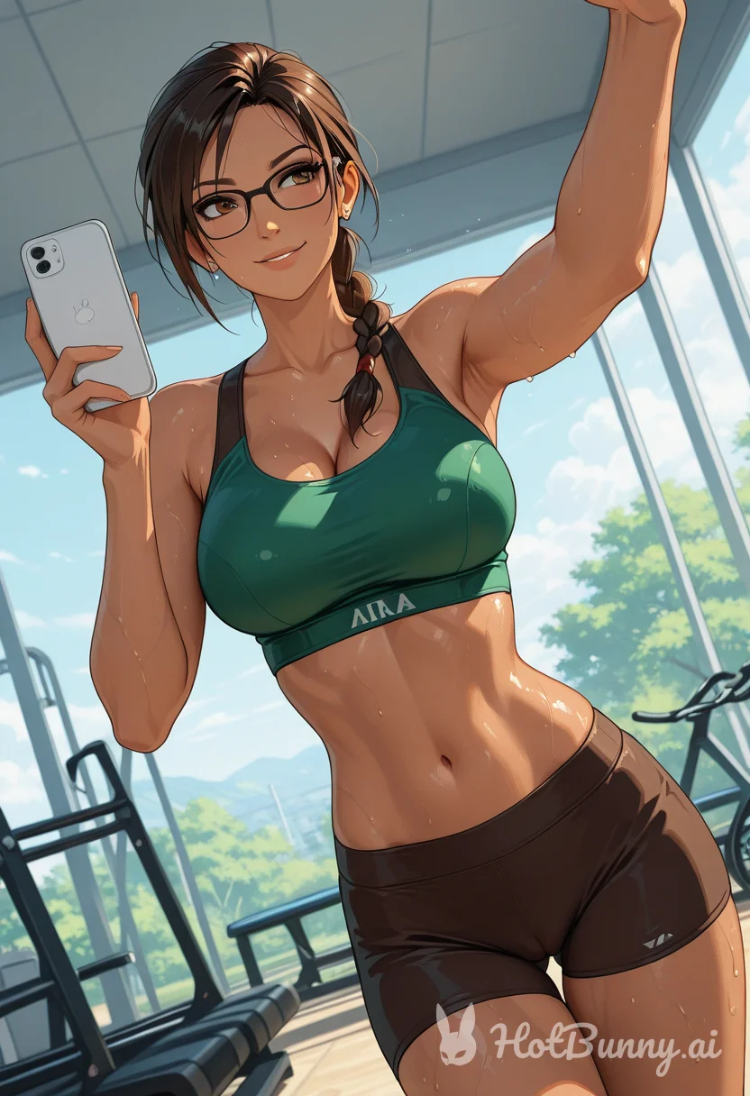 Ebony Muscle Girl Ai Hentai