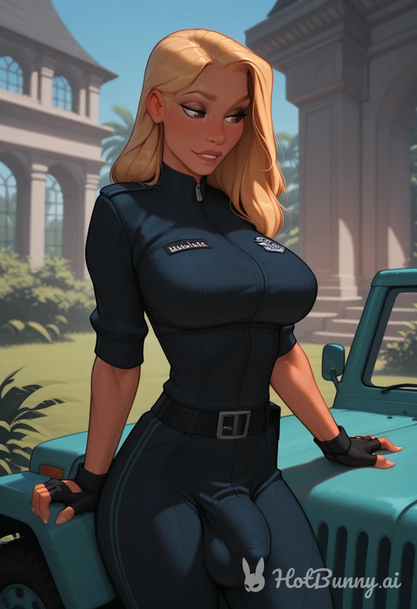 Futanari Blonde Police Ai Hentai