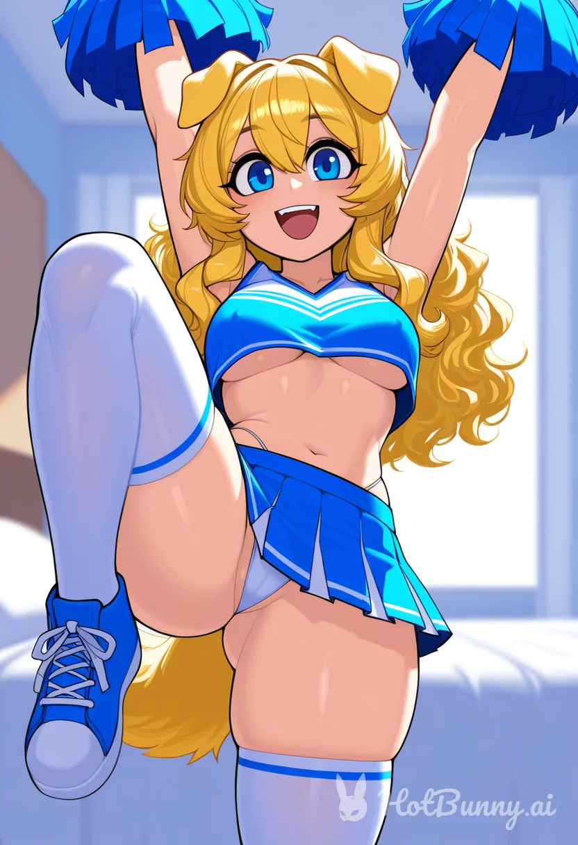 Dog Girl Blonde Cheerleader Ai Hentai