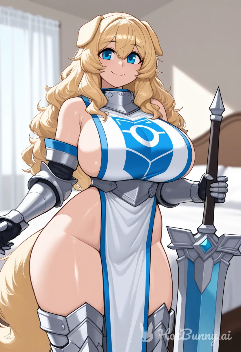 Dog Girl Huge Tits Blonde Ai Hentai