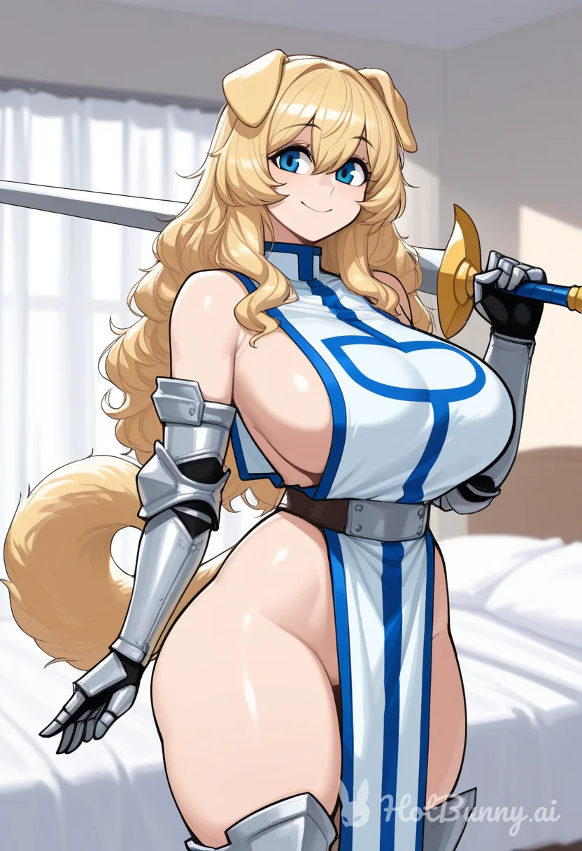 Dog Girl Huge Tits Blonde Ai Hentai