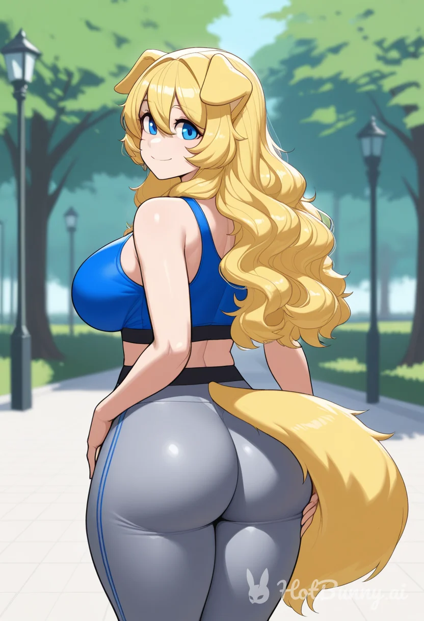 Dog Girl Big Ass Blonde Ai Hentai
