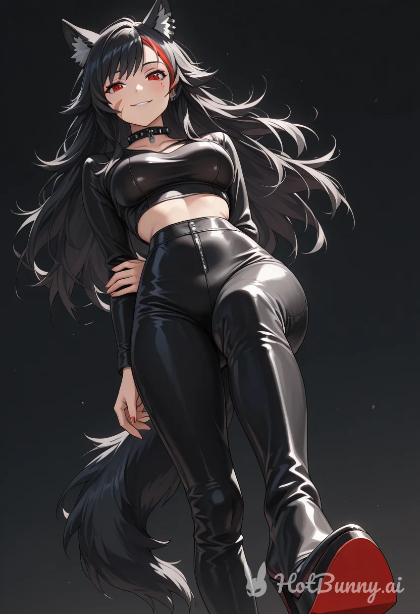Ookami Mio from Hololive Wolf Girl Ai Hentai