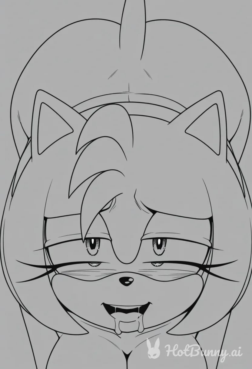 Amy Rose drooling 