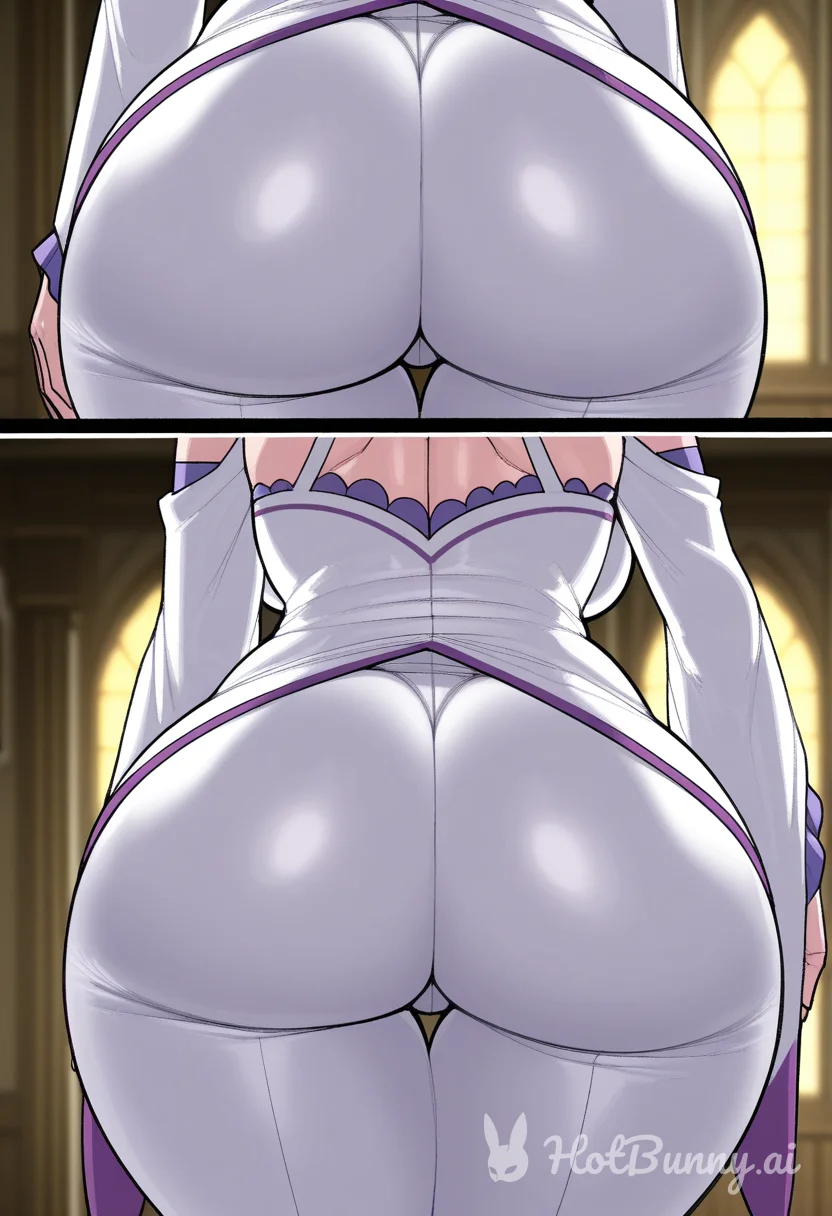 Emilia from Re Zero Ai Hentai
