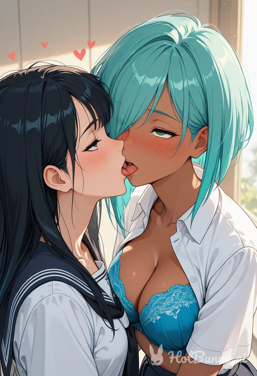 Lesbian Schoolgirl Ebony Ai Hentai