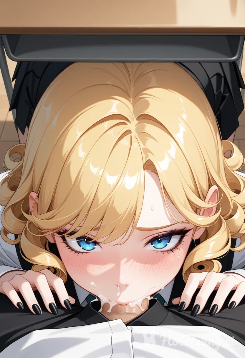 Blowjob Schoolgirl Blonde Ai Hentai