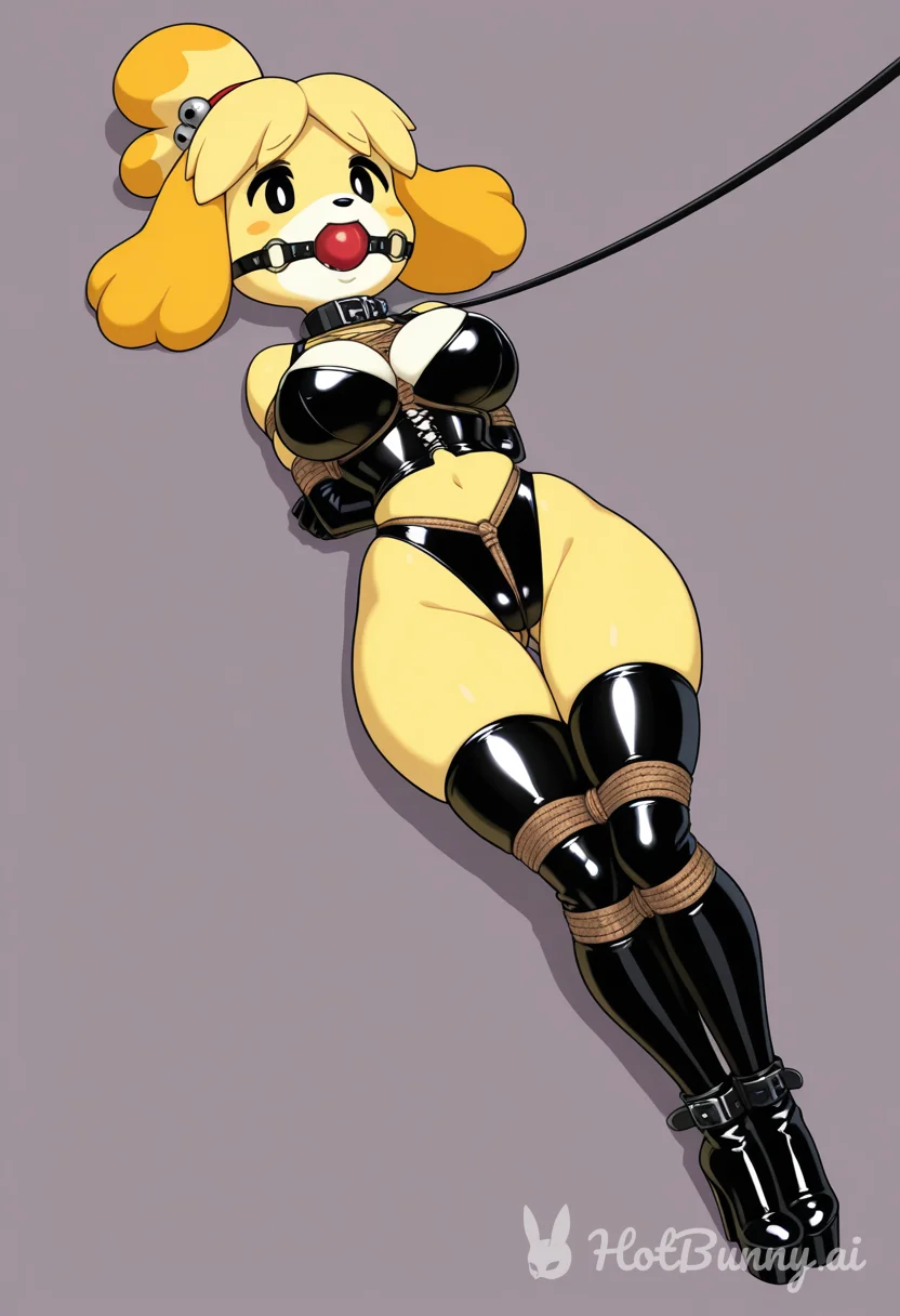 Isabelle from Animal Crossing Furry Bondage Ai Hentai