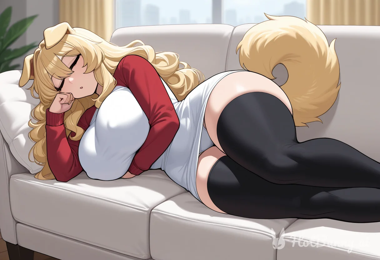 Dog Girl Sleeping Blonde Ai Hentai