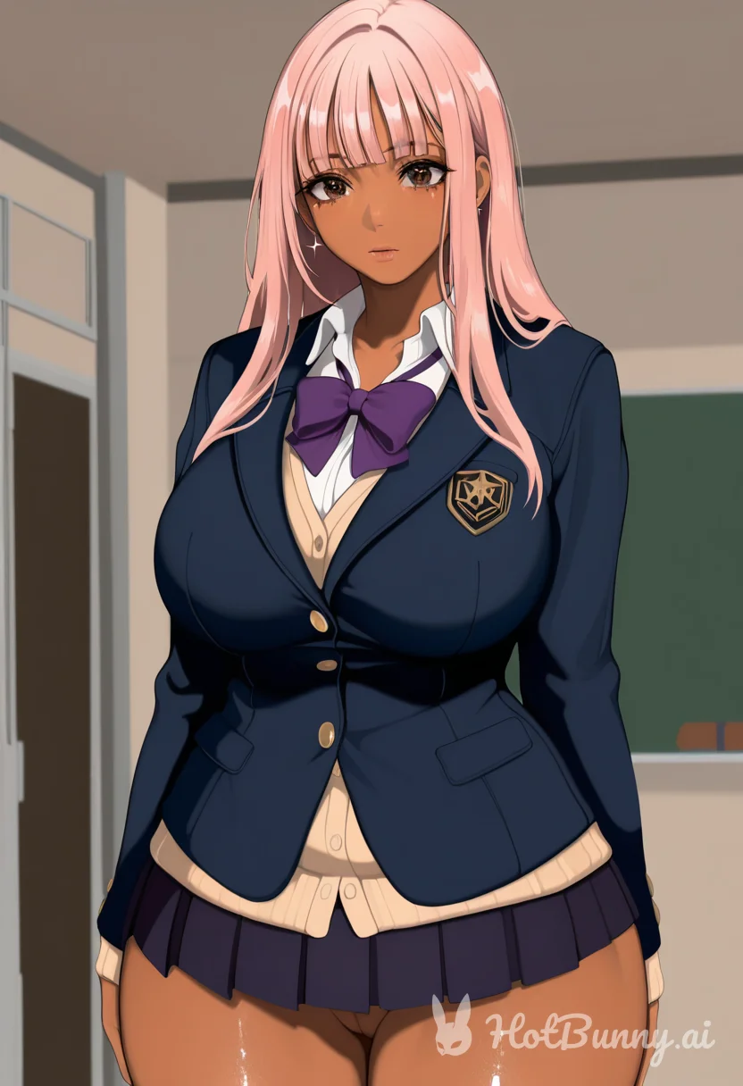 Ebony School Huge Tits Ai Hentai