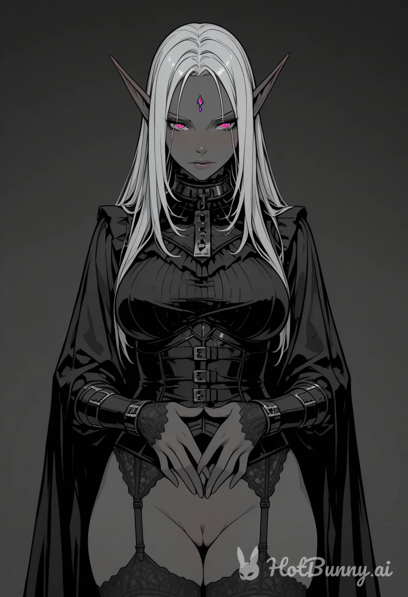 Elf Ebony Lingerie Ai Hentai