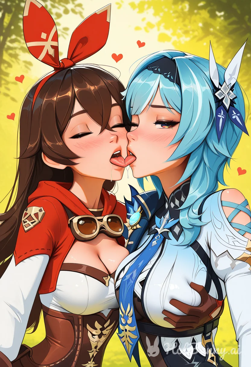 Amber and Eula Lesbian Ai Hentai