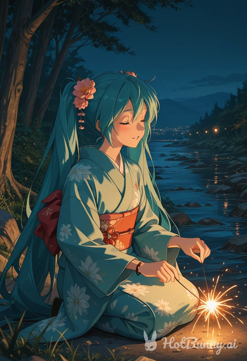 Hatsune Miku, sparkles and stuff
