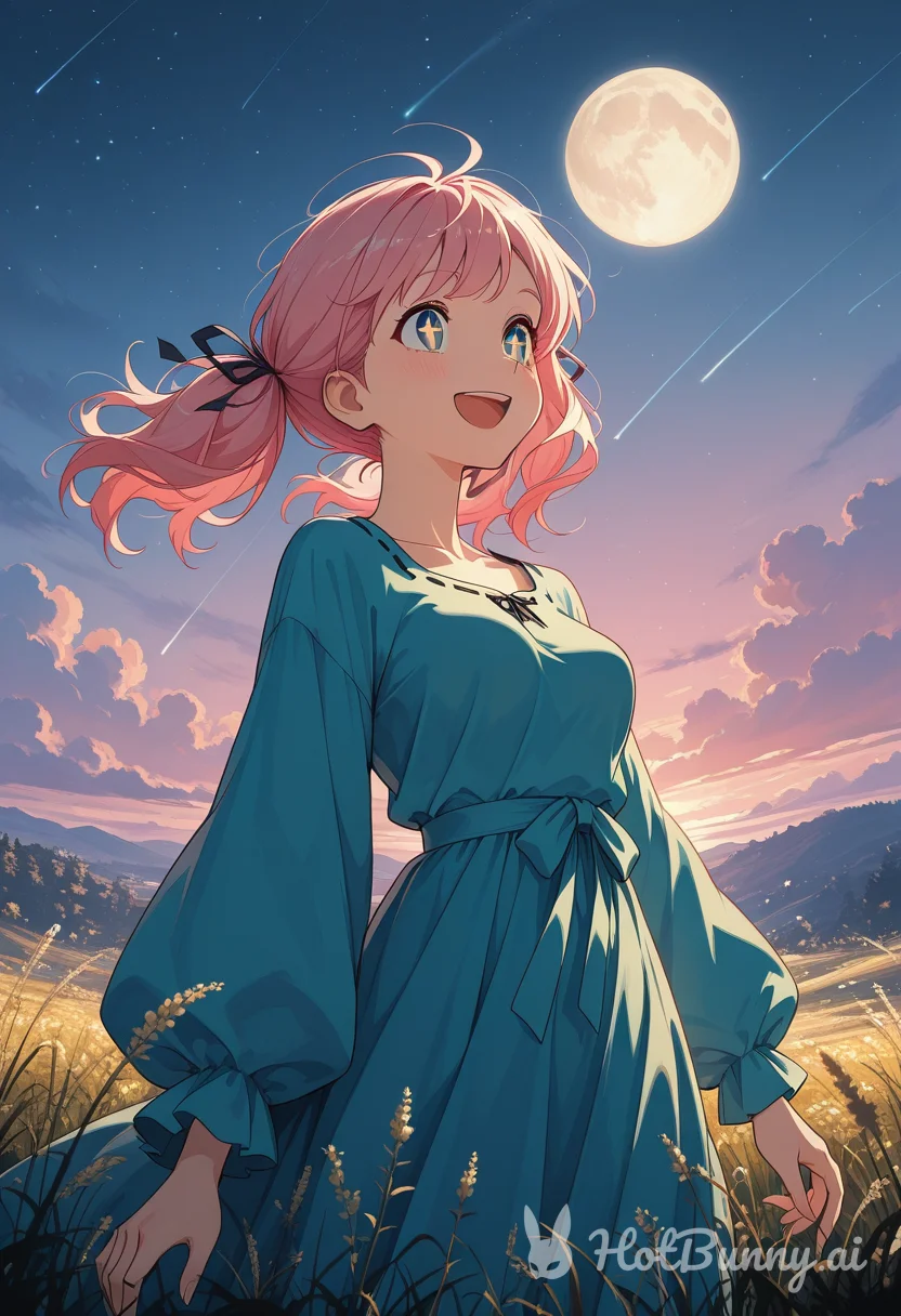 Gazing at the night sky
