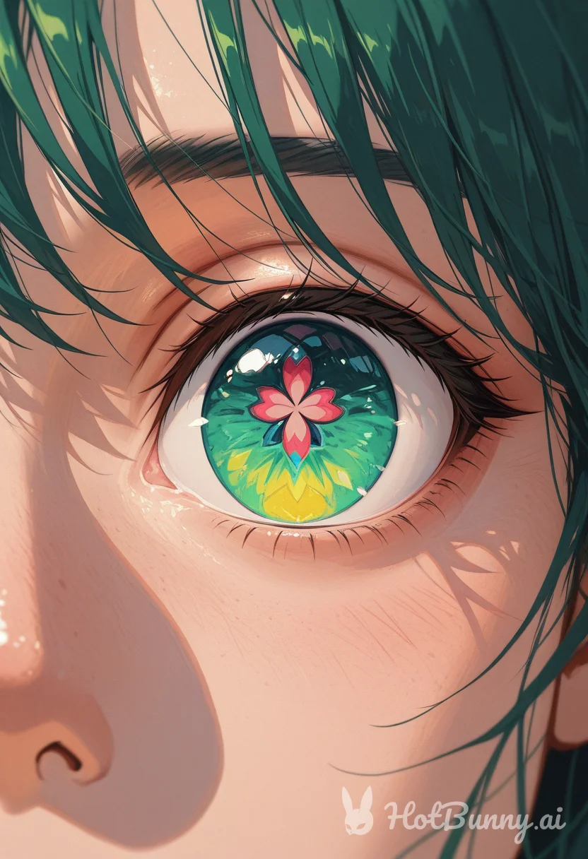 Clover shaped pupils