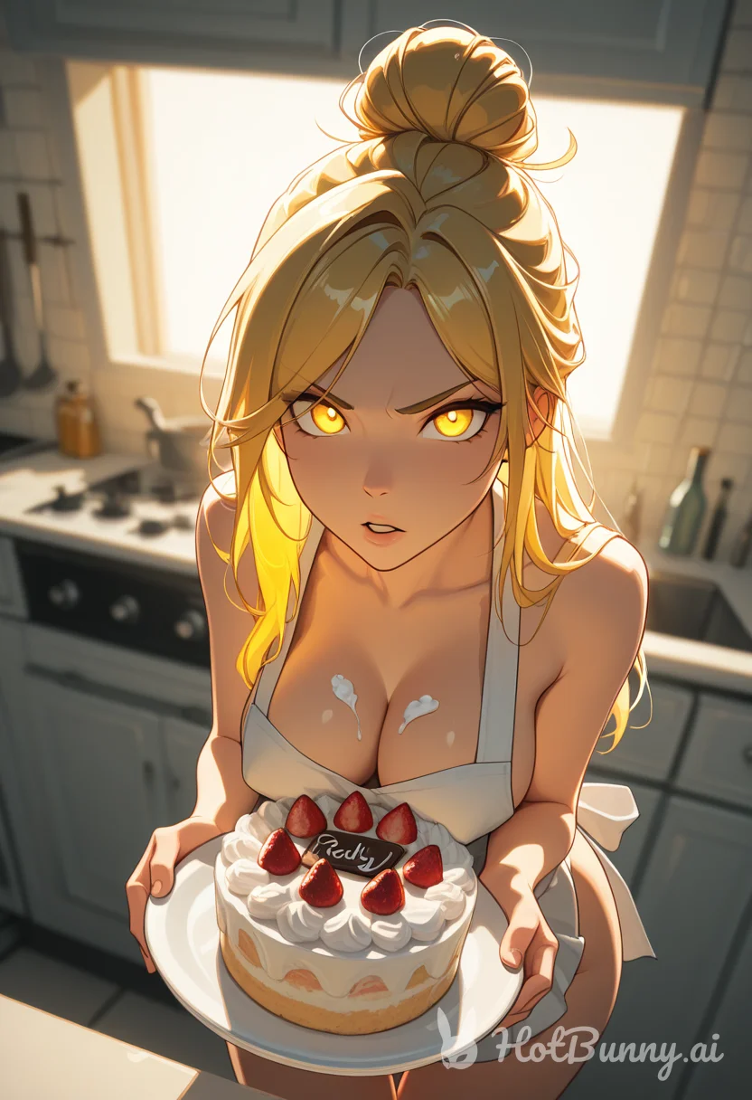Aurelia made a cake!