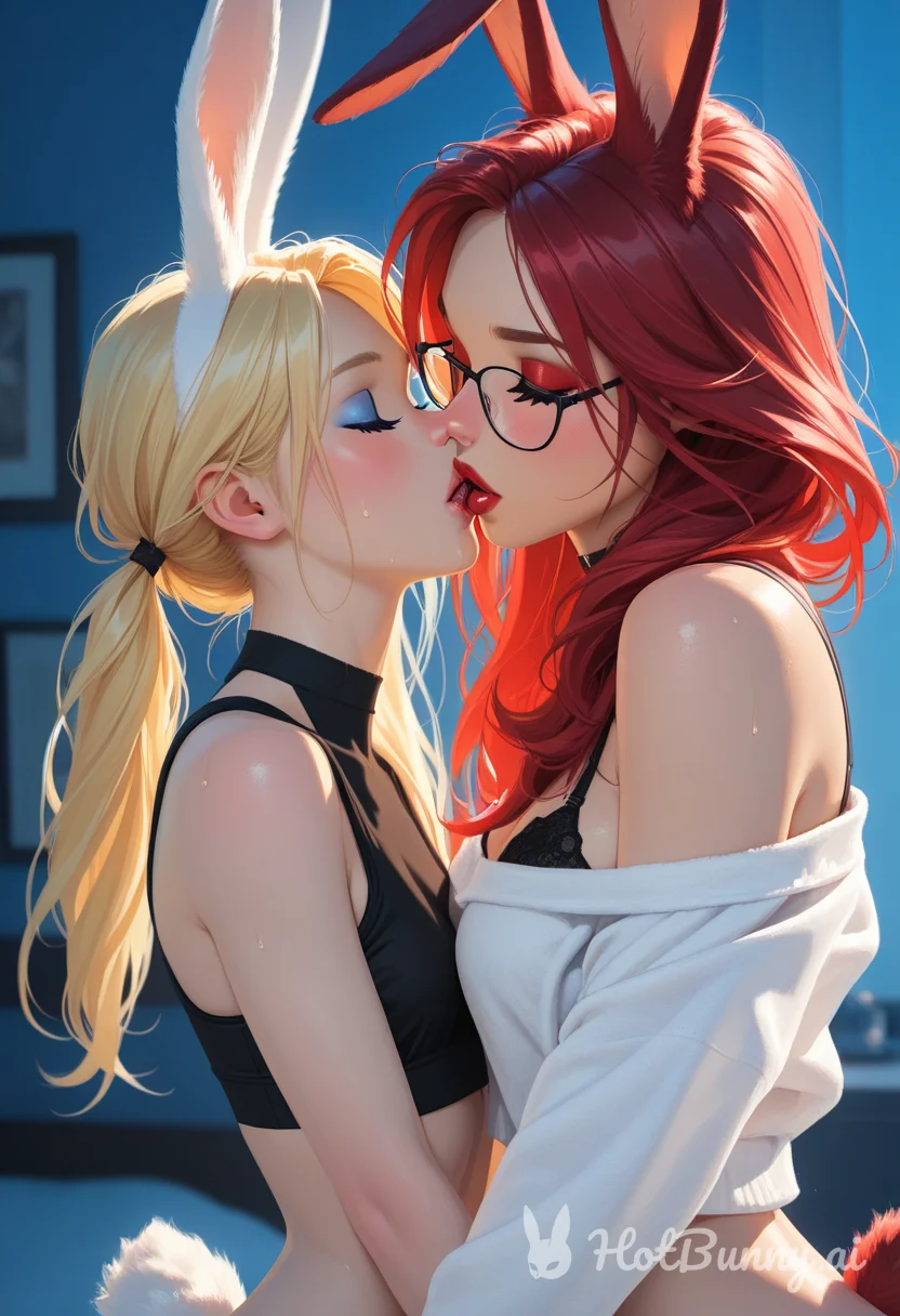 Bunny Girl Lesbian Blonde Ai Hentai