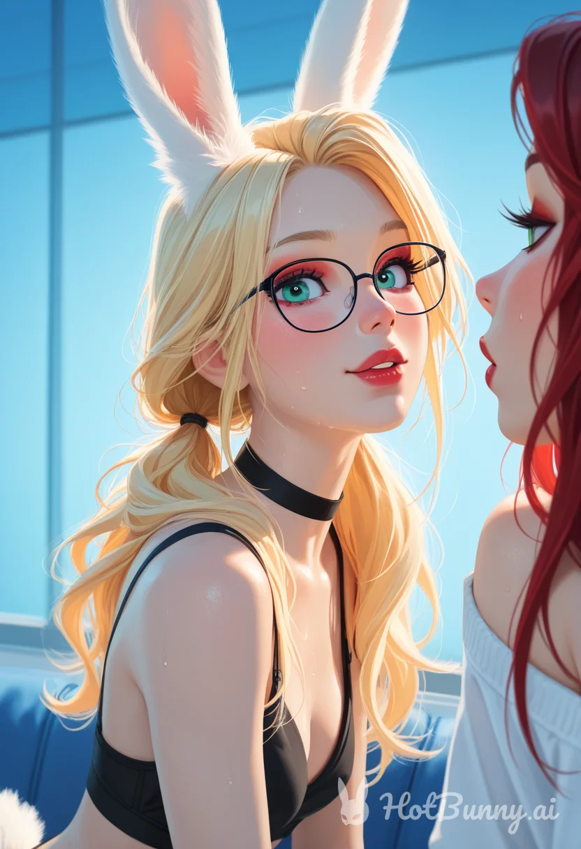 Bunny Girl Lesbian Blonde Ai Hentai