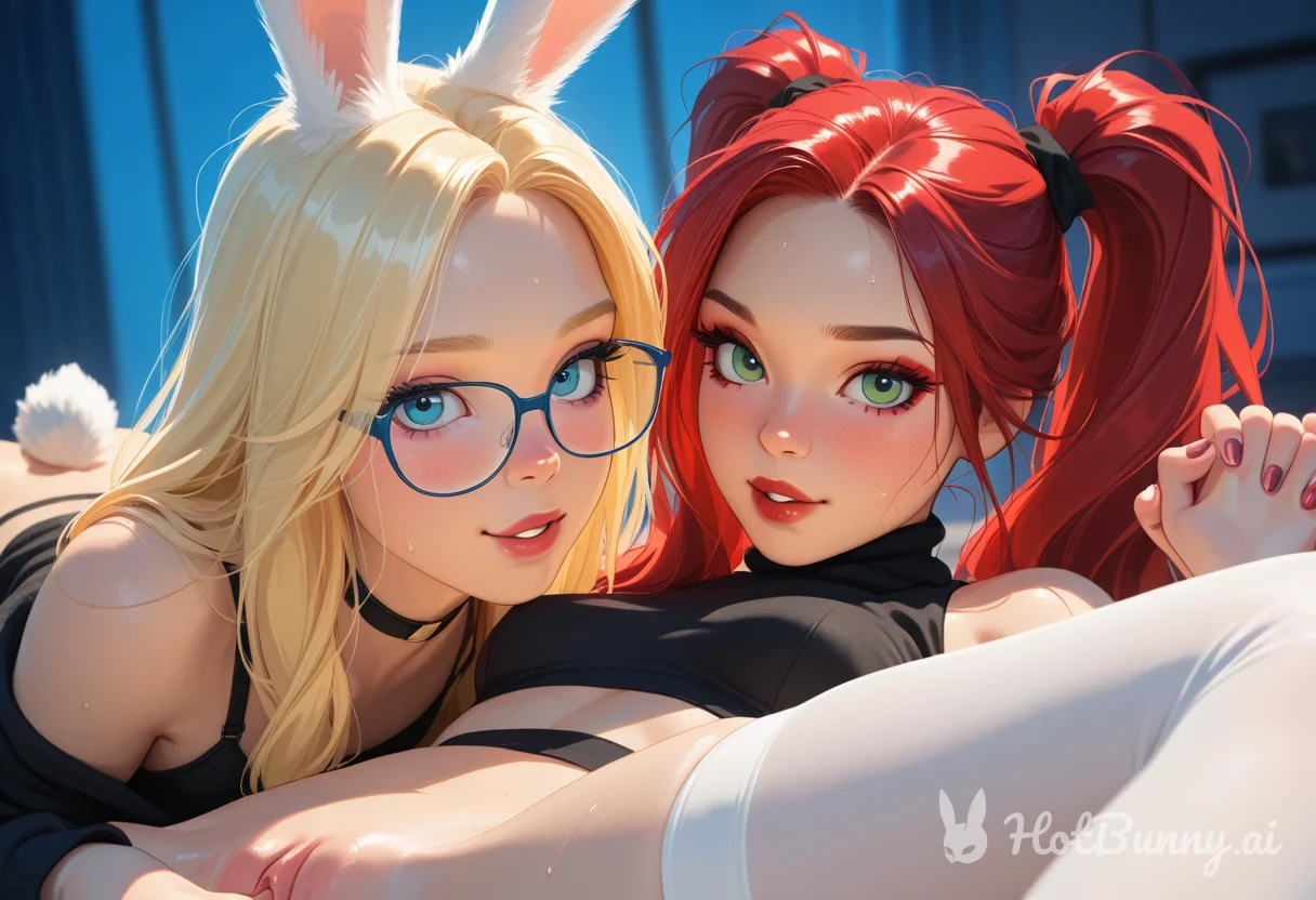 Bunny Girl Lesbian Blonde Ai Hentai
