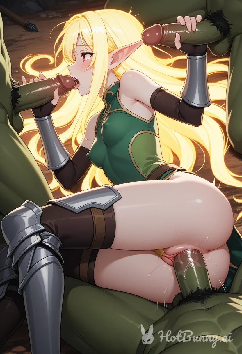 Elf Blowjob Blonde Ai Hentai