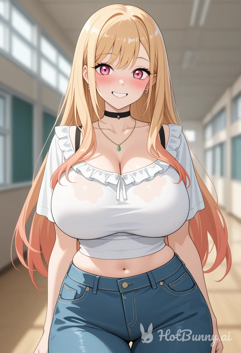 Marin Kitagawa at School