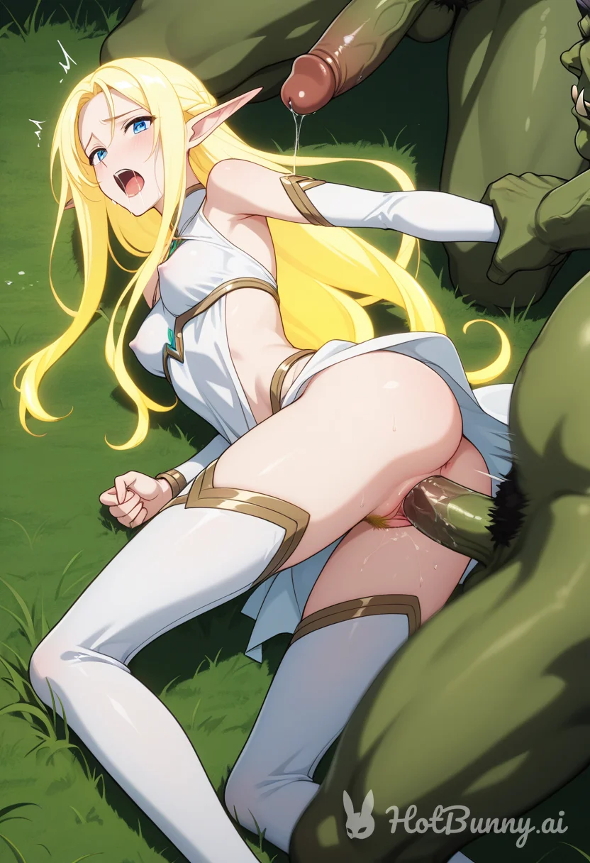 Elf Threesome Blonde Ai Hentai