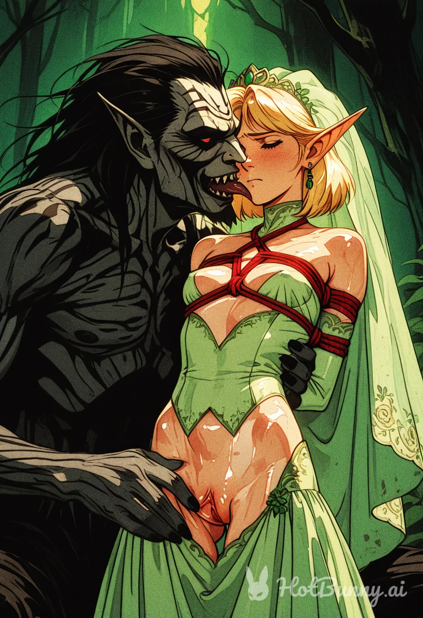 Monster Bondage Blonde Ai Hentai