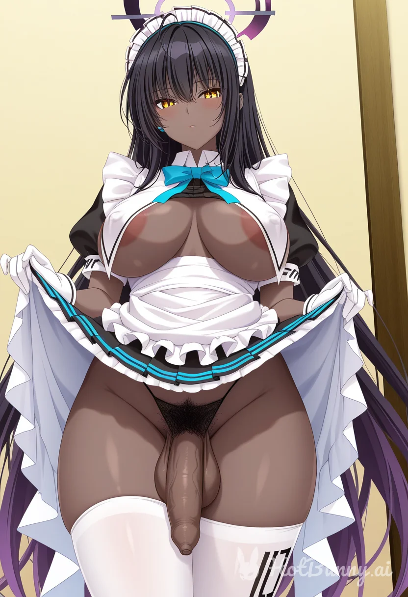 Blue Archive Futanari Maid Ai Hentai