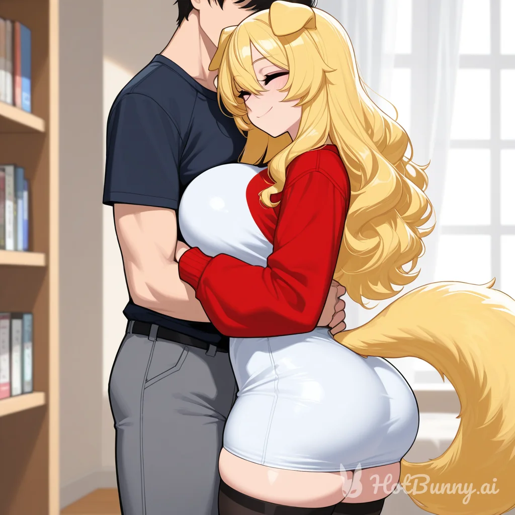 Dog Girl Huge Tits Blonde Ai Hentai