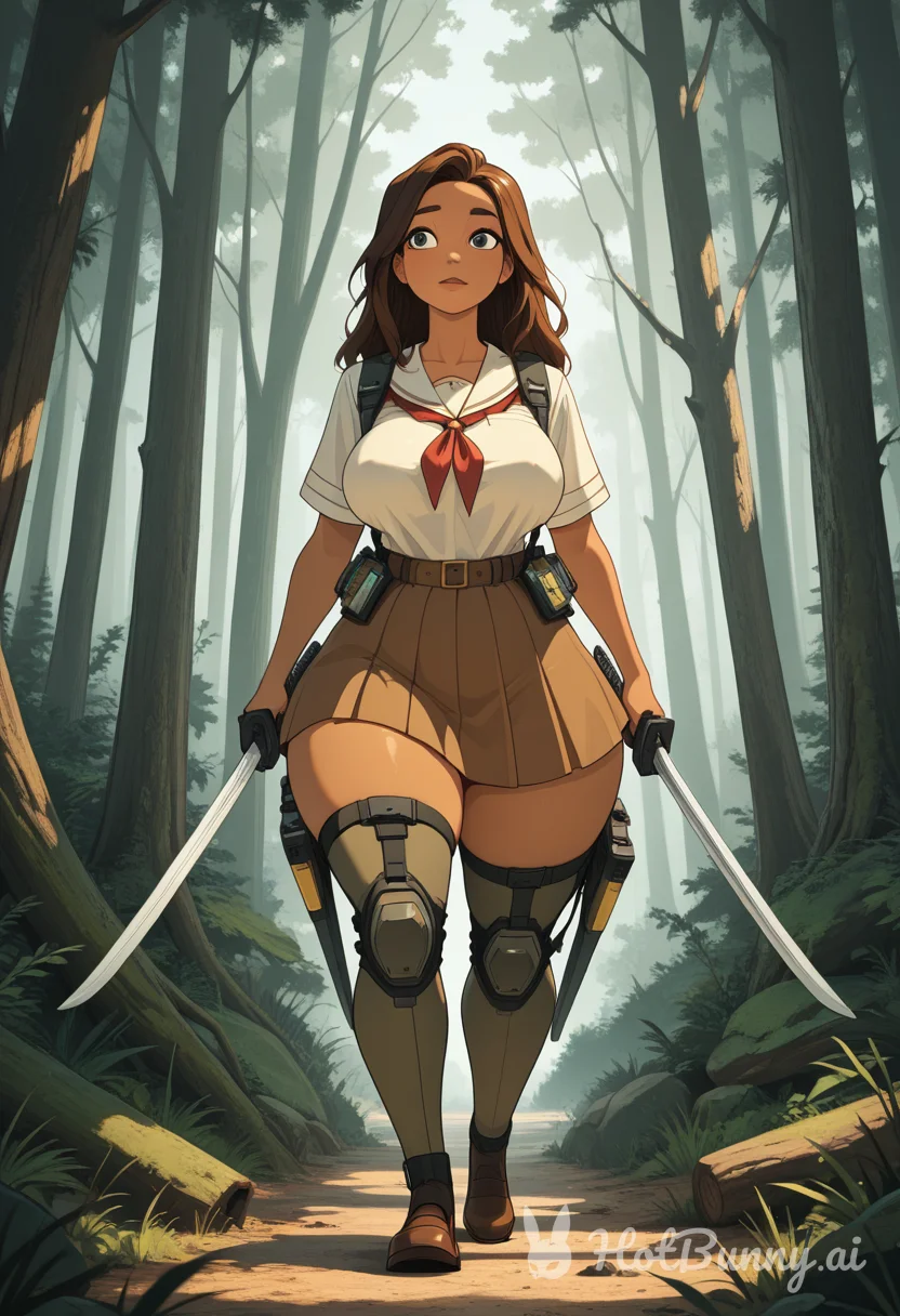 Schoolgirl Ebony Ai Hentai