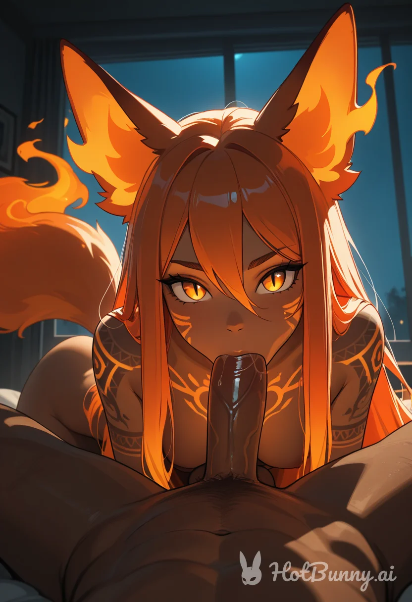 Fox Girl Blowjob Ebony Ai Hentai Video