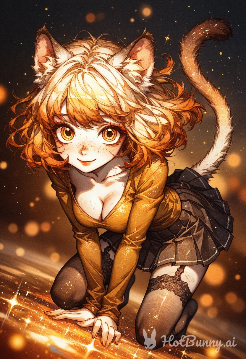 Cat Girl Blonde Lingerie Ai Hentai